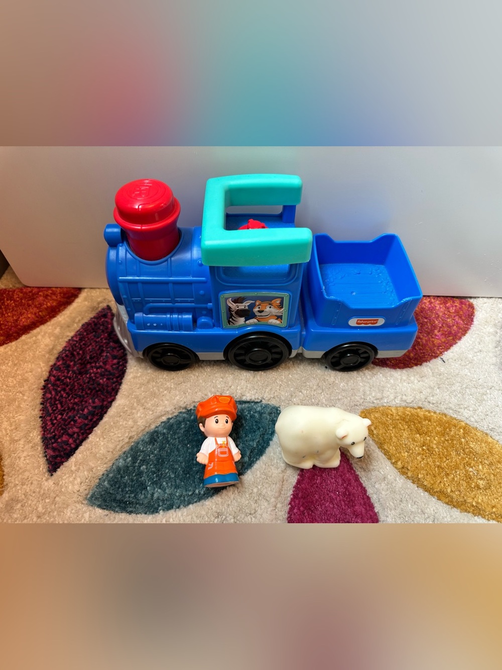 Fisher-Price Blue Train with Figures